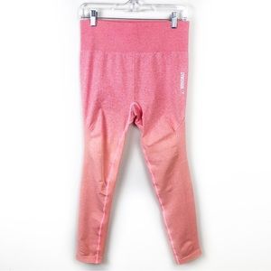 Gymshark seamless peach ombre leggings size: L